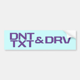 DNT TXT U. DRV AUTOAUFKLEBER