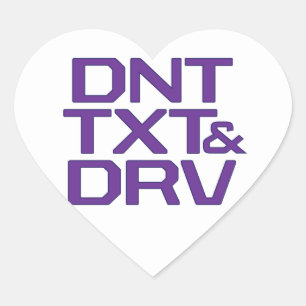 DNT TXT U. DRV Herz-Aufkleber