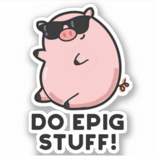 Do Epig Stuff Funny Epic Pig Pub Aufkleber