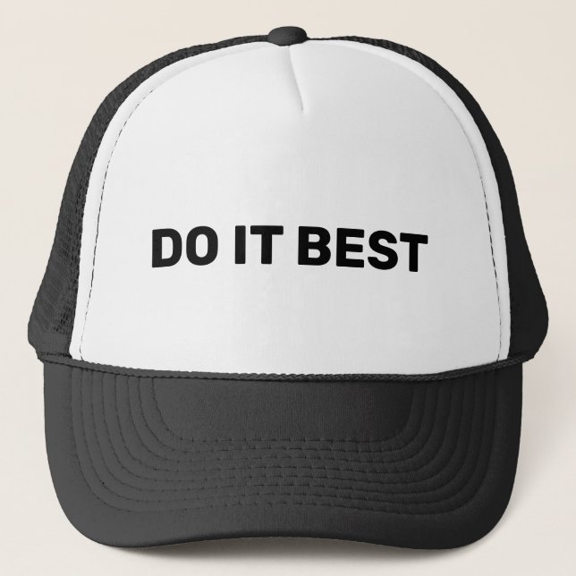 Do it Best™ Trucker Hat Truckerkappe (Vorderseite)