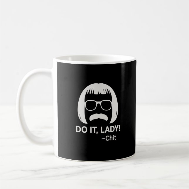 Do it Lady Meme Tasse - Minimalistisches Black Hea (Links)