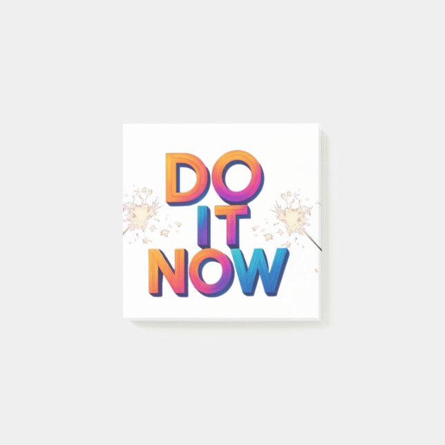 Do It Now Motivational Post-it Notes – Action Remi Klebezettel (Vorderseite)