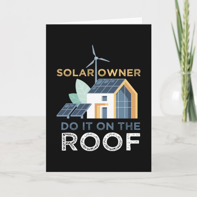 Do It On The Roof Solar Photovoltaic Karte (Vorderseite)