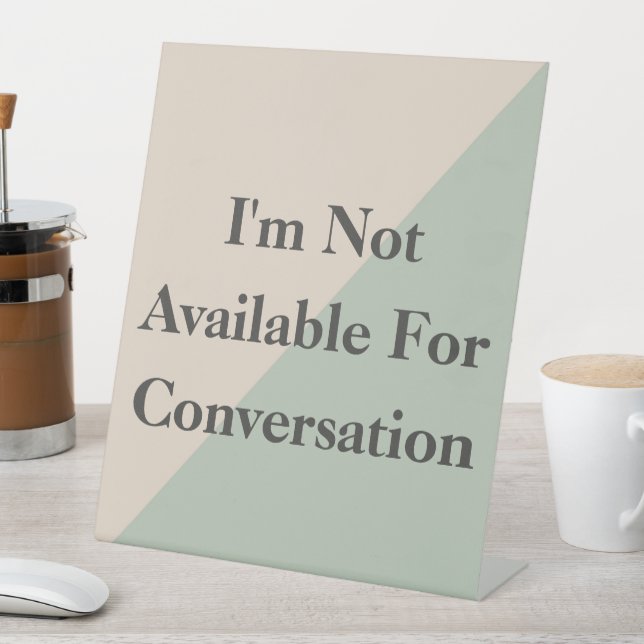 Do Not Disturb Quiet Space Productivity Sockelschild (In Situ)