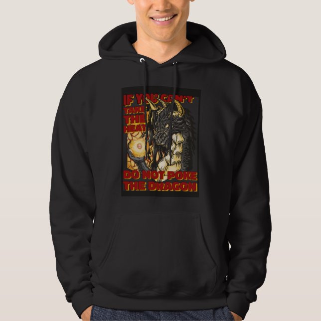 Do Not Poke The Dragon Mythical Creature Dragon Hoodie (Vorderseite)