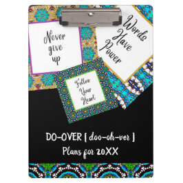 DO-OVER Motivierend Track-Pläne für Inspirationen Klemmbrett