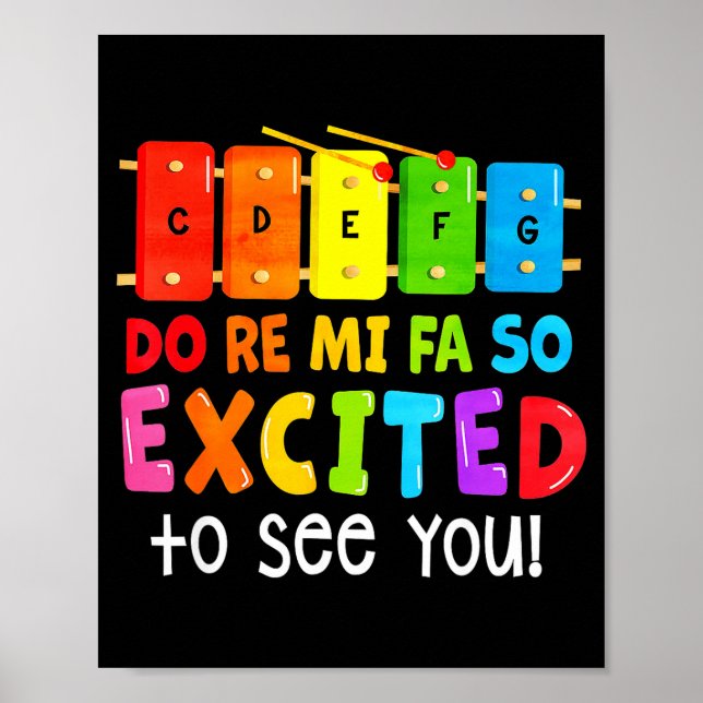 Do Re Mi Fa So Aufgeregt Poster (Vorne)