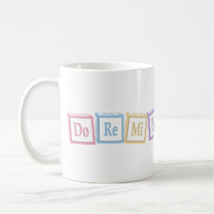 "Do Re Mi" Full Octave Solfege Musical Baby Blocks Kaffeetasse