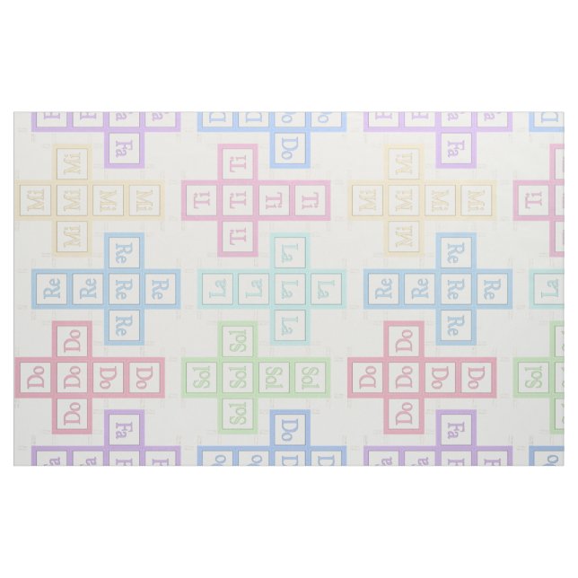 "Do Re Mi" Musical Baby Blocks 4" Nähmuster Stoff (Yard (91,4 cm))