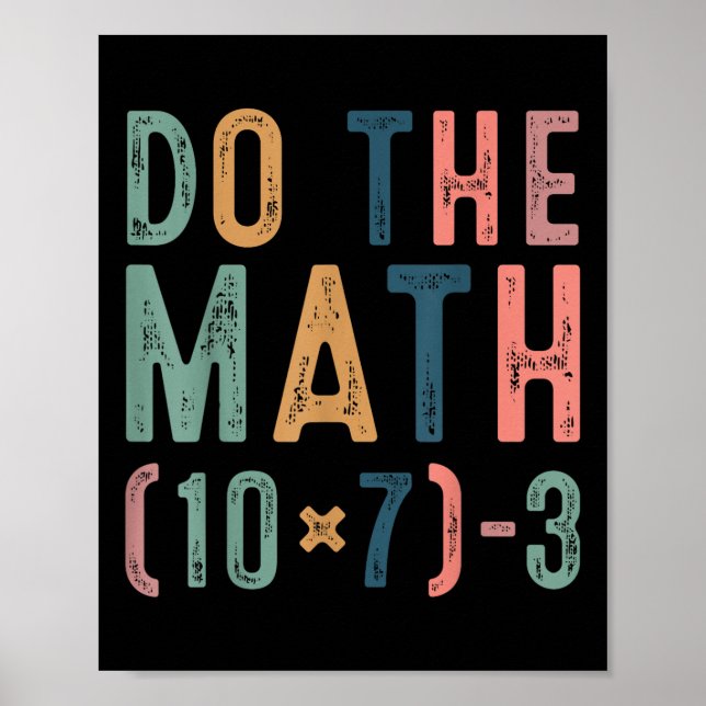 Do The Math 67 Funny Six Seven Meme Teacher Women  Poster (Vorne)