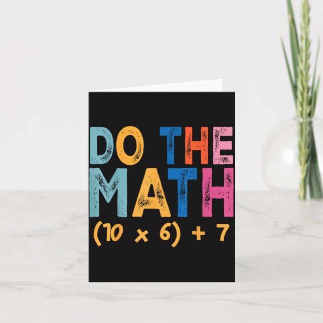 Do The Math 67 Meme Funny Six Seven Teacher Humor  Karte (Vorderseite)