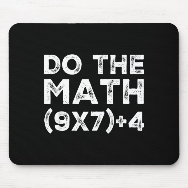 Do The Math 67 Meme Funny Six Seven Teacher Studen Mousepad (Vorne)