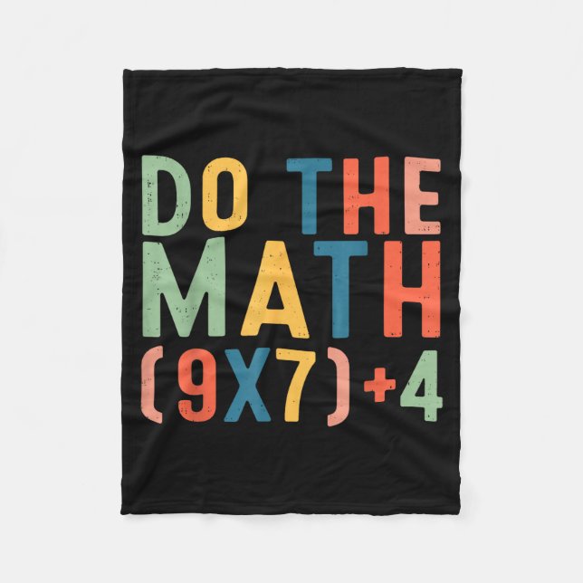 Do The Math 67 Six Seven Meme Teacher Student Men  Fleecedecke (Vorderseite)