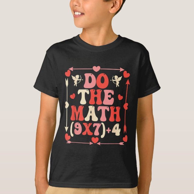 Do The Math Equation Valentines Day Math Teacher S T-Shirt (Vorderseite)