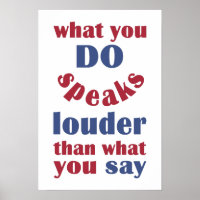 Do vs. Say custom poster