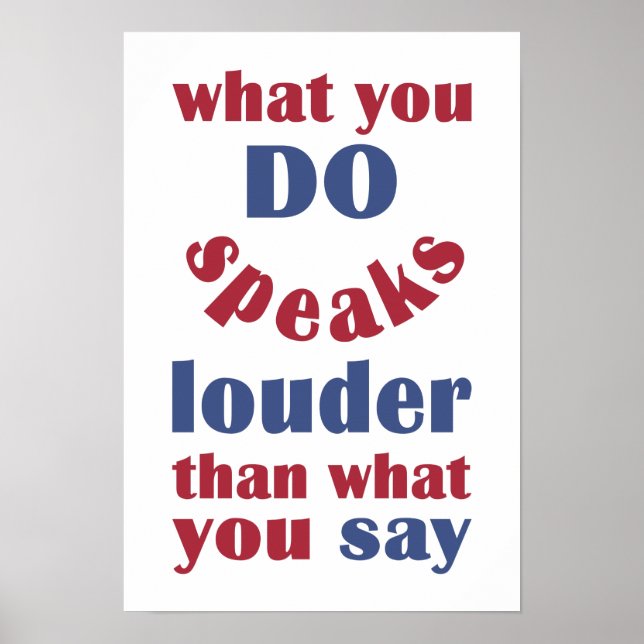 Do vs. Say custom poster (Vorne)