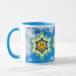 Do What You Liebe Tasse mit hellblauen Griff