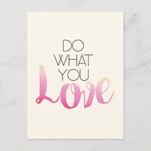 Do What You Love 2 Postkarte