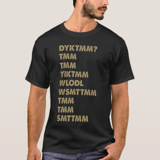 Do You Know The Muffin Man DYKTMM Funny Nostalgic  T-Shirt