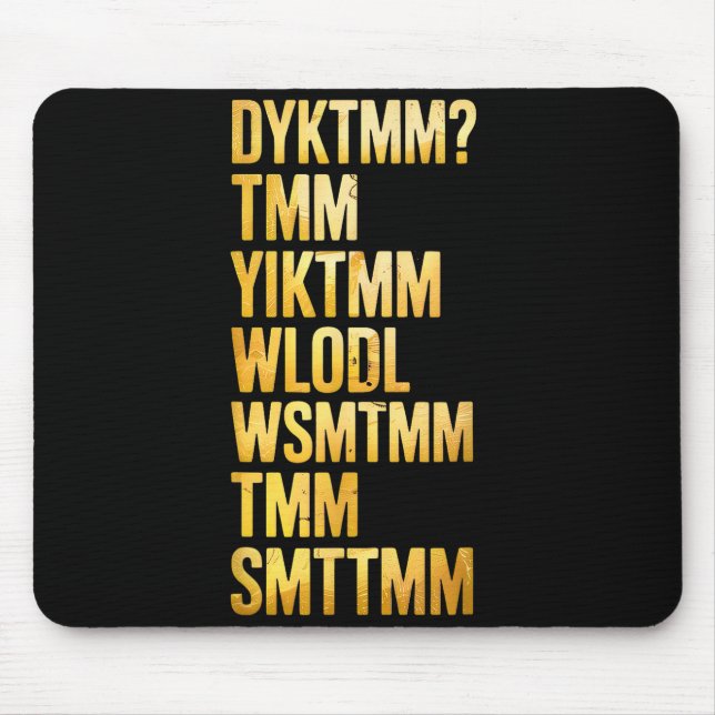 Do You Know The Muffin Man Dyktmm  Mousepad (Vorne)