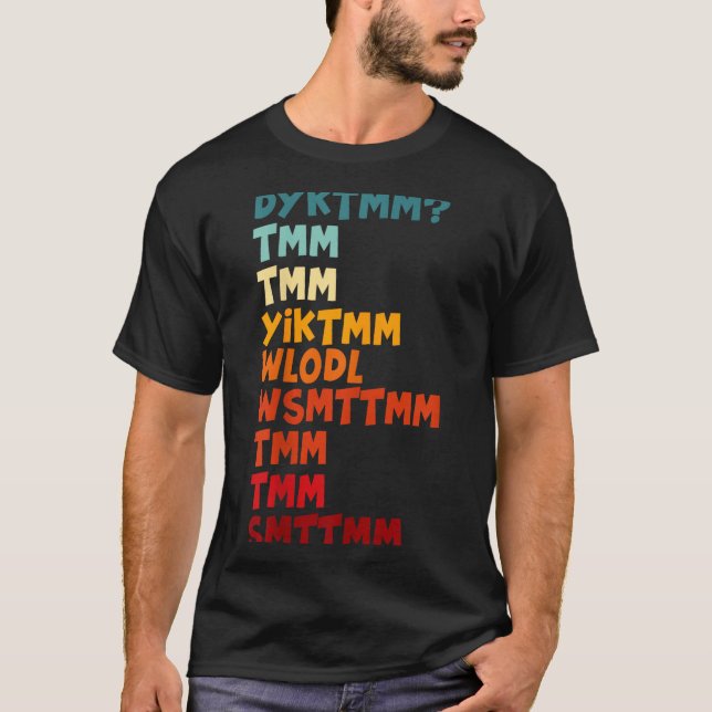 Do You Know The Muffin Man Dyktmm Nostalgia Funny  T-Shirt (Vorderseite)