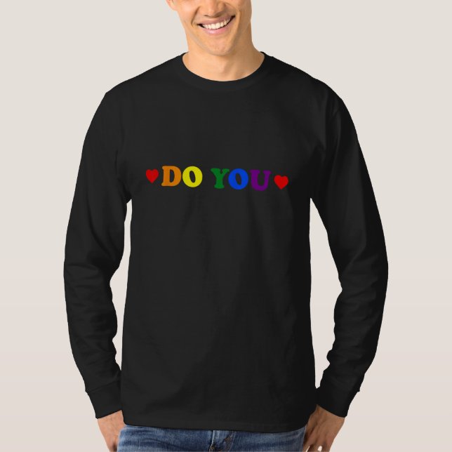Do You LGBTQ Bi Pride Ally Stuff Support T-Shirt (Vorderseite)