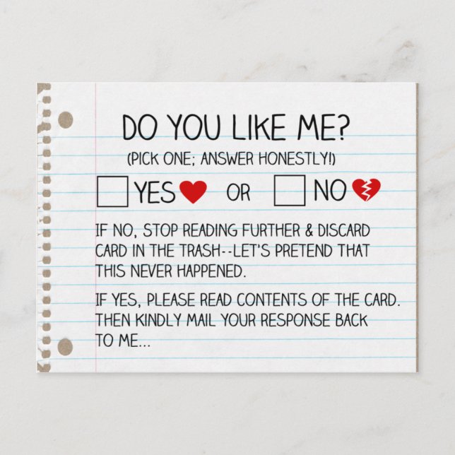 Do You Like Me? Postcards Postkarte (Vorderseite)