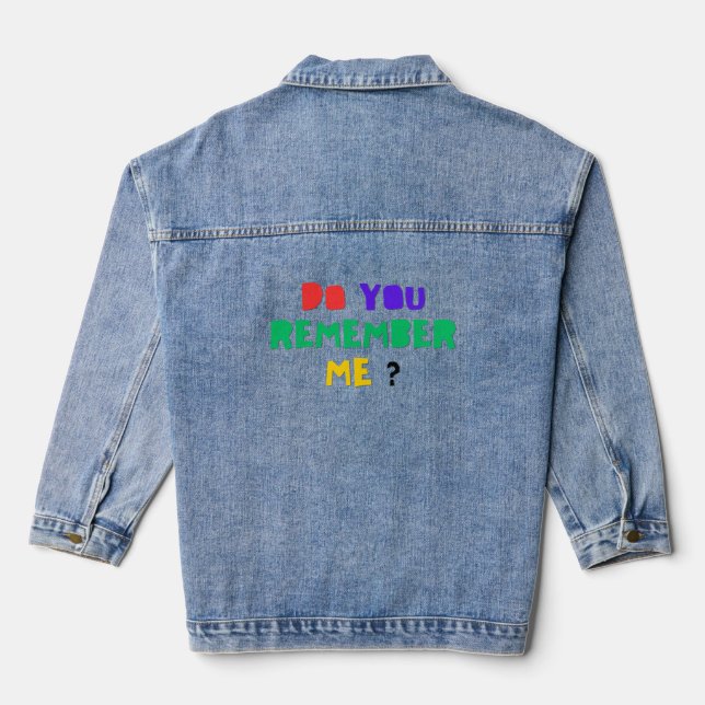 DO YOU REMEMBER ME Denim Jacket Jeansjacke (Rückseite)