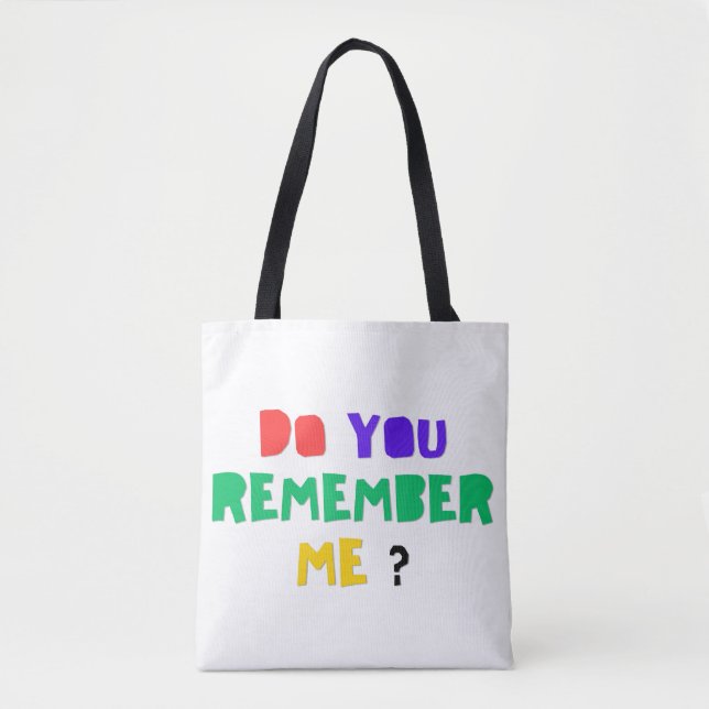 DO YOU REMEMBER ME Denim Jacket Tote Bag (Vorderseite)