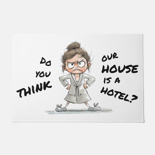 Do you think our house is a hotel? fußmatte (Vorderseite)