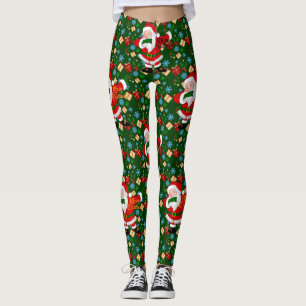 Dobbing Santa Leggings