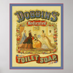 Dobbins behandelten Toiletten-Seife ~ Vintages Poster