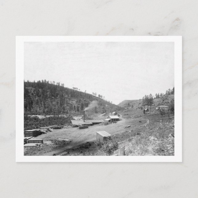 Dobbin's Saw Mill im Schwarzen Hügel Fotograf Postkarte (Vorderseite)