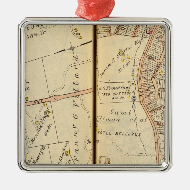 Dobbs Fähre, New York Silbernes Ornament (Vorne)