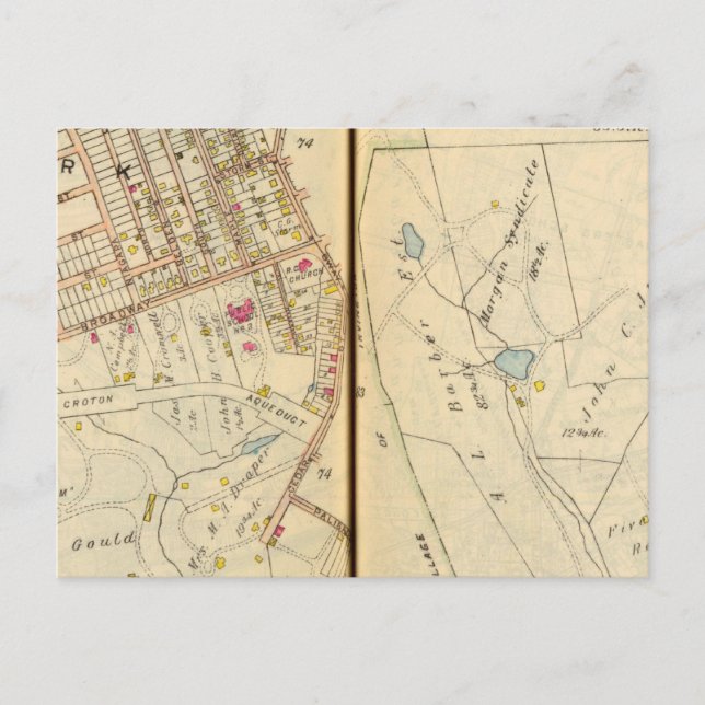 Dobbs Ferry, New York 3 Postkarte (Vorderseite)