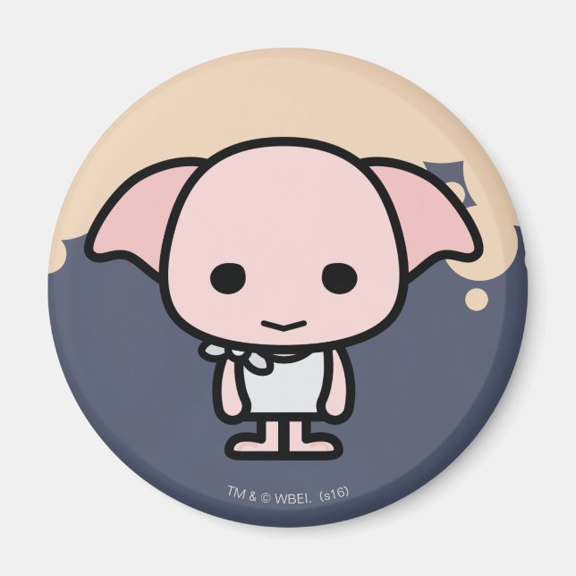 Dobby Cartoon Character Art Magnet (Vorne)