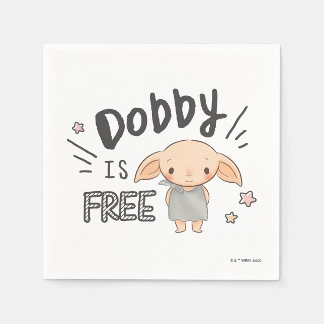 Dobby ist frei serviette (Vorderseite)