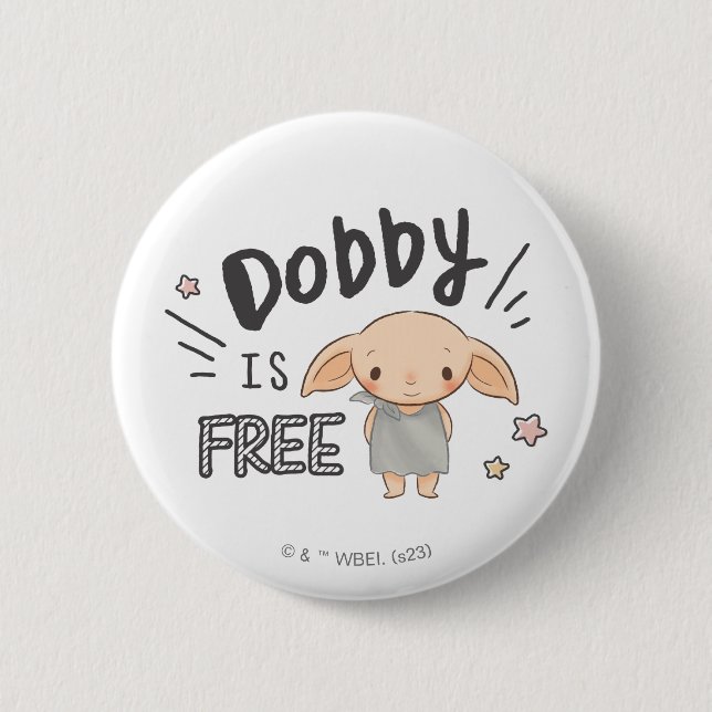 Dobby ist kostenlos button (Vorderseite)