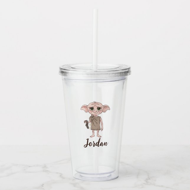 Dobby-Wasserfarben Charakter Kunst Acryltrinkbecher (Vorderseite)