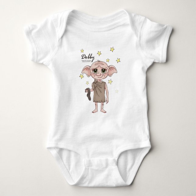 Dobby Wasserfarben Charakter Kunst Baby Strampler (Vorderseite)