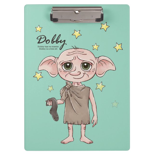 Dobby-Wasserfarben Charakter Kunst Klemmbrett (Vorderseite)