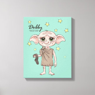Dobby Wasserfarben Charakter Kunst Leinwanddruck