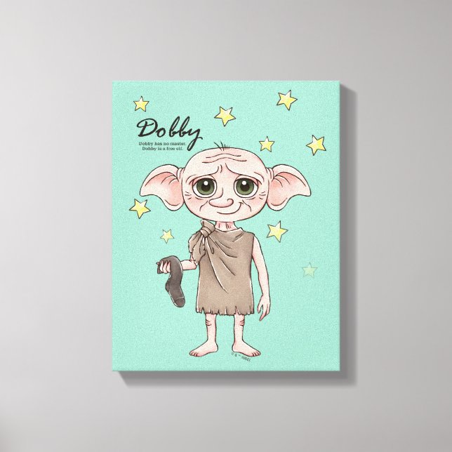 Dobby Wasserfarben Charakter Kunst Leinwanddruck (Vorderseite)