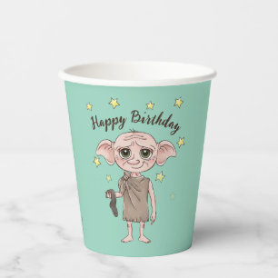Dobby-Wasserfarben Charakter Kunst Pappbecher