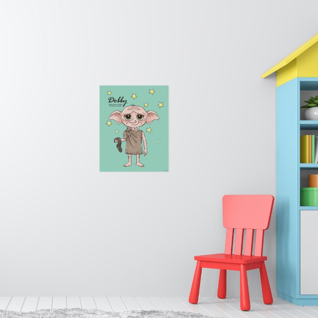 Dobby-Wasserfarben Charakter Kunst Poster (Kinderzimmer 1)