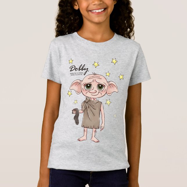 Dobby-Wasserfarben Charakter Kunst T-Shirt (Vorderseite)