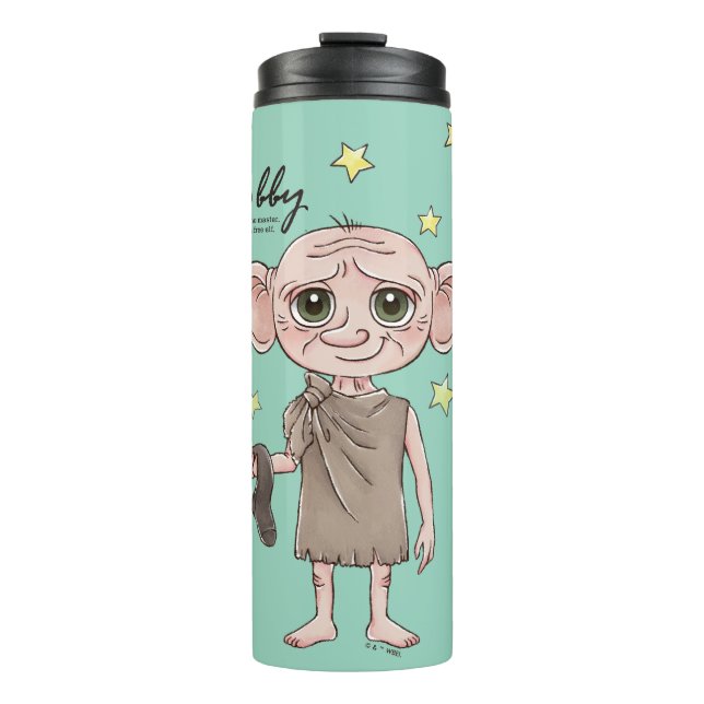 Dobby Wasserfarben Charakter Kunst Thermosbecher (Vorderseite)