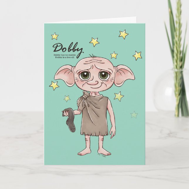 Dobby Watercolor Character Art Karte (Vorderseite)