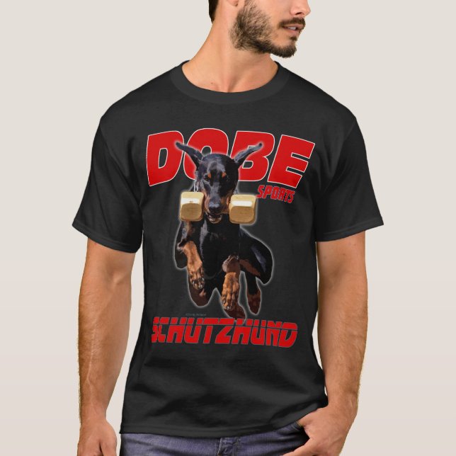 Dobe Sport Schutzhund holt zurück T-Shirt (Vorderseite)