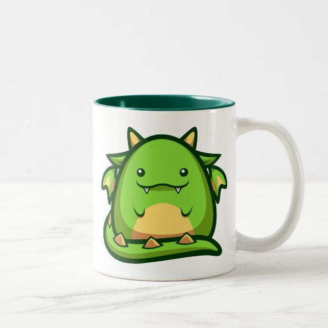 Döbel-Drache-Tasse Zweifarbige Tasse (Rechts)